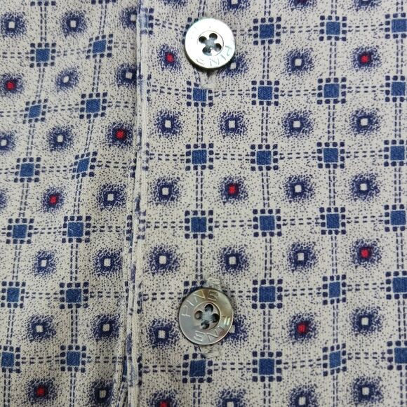 Ping Collection Men's LargeMercerized Combed Cotton Golf Polo. Blue Geo Print... - Picture 7 of 10